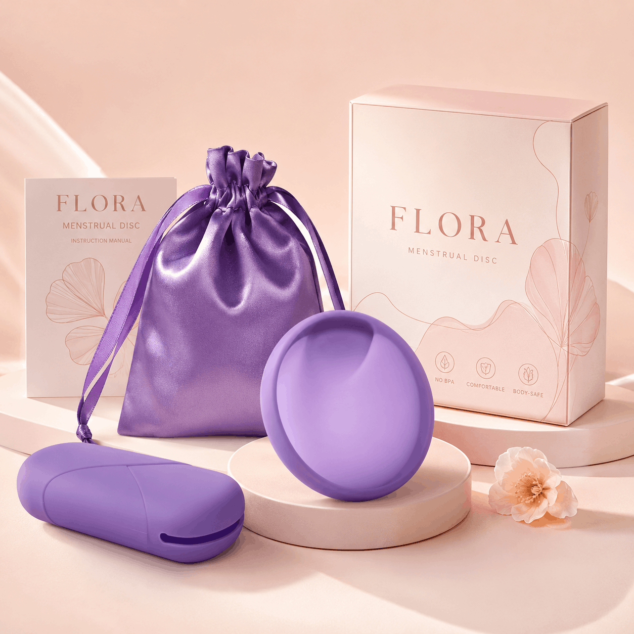 דיסקית ™Flora מסיליקון רפואי